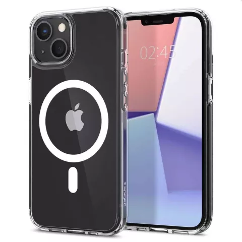 Spigen Ultra Hybrid Magnetic Ring TPU mit Air Cushion H&uuml;lle Kompatibel mit iPhone 13 mini - transparent