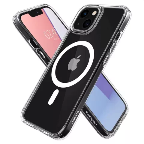Spigen Ultra Hybrid Magnetic Ring TPU mit Air Cushion H&uuml;lle Kompatibel mit iPhone 13 mini - transparent