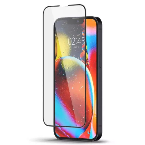 Spigen Displayschutz Full Cover Glas Displayschutz Kompatibel mit iPhone 13 mini - Schwarz