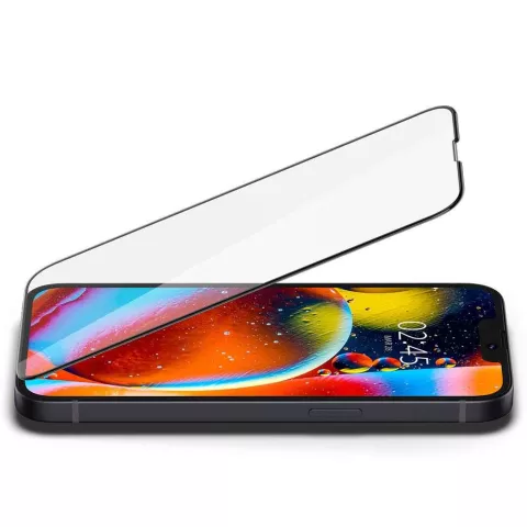 Spigen Displayschutz Full Cover Glas Displayschutz Kompatibel mit iPhone 13 mini - Schwarz