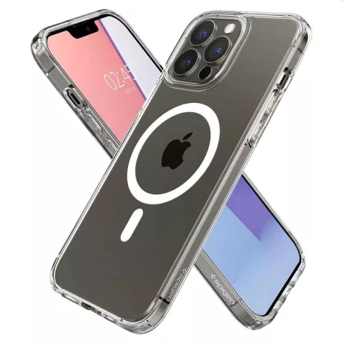 Spigen Ultra Hybrid Magnetic Ring TPU mit Air Cushion H&uuml;lle Kompatibel mit iPhone 13 Pro - transparent
