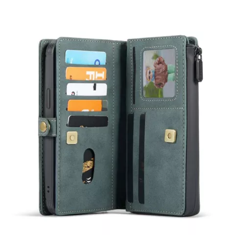 Caseme Luxe XL Wallet Split Ledertasche f&uuml;r iPhone 13 Pro Max - Blau