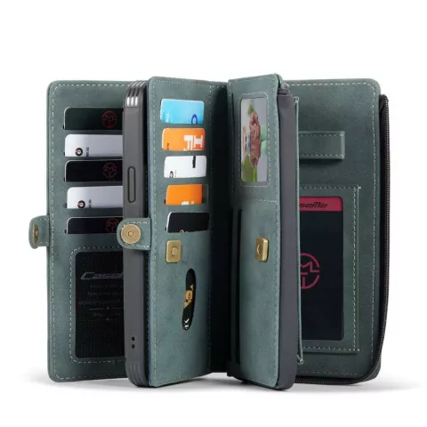 Caseme Luxe XL Wallet Split Ledertasche f&uuml;r iPhone 13 Pro Max - Blau