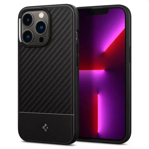 Spigen Core Armor TPU mit Air Cushion H&uuml;lle Kompatibel mit iPhone 13 Pro Max - Schwarz
