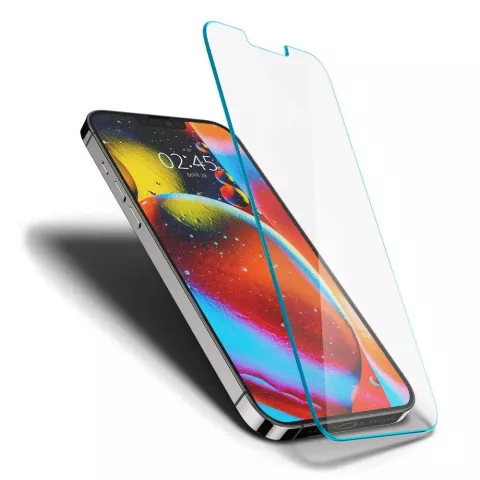 Spigen Glas tR Slim Displayschutzfolie Kompatibel mit iPhone 13 und iPhone 13 Pro - transparent