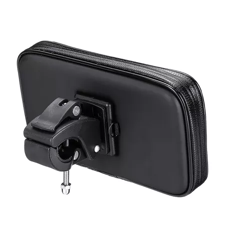 Xqisit Telefonhalter Fahrradhalter Fahrradlenker Standard Smartphone-Abdeckung 6,5 Zoll - Schwarz
