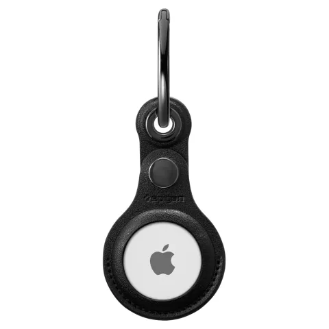 Spigen Valentinus Kunstlederh&uuml;lle Kompatibel mit Apple AirTag - Schwarz