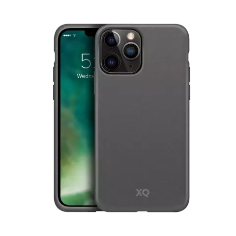 Xqisit Eco Flex Anti Bac Biologisch abbaubare H&uuml;lle Kompatibel mit iPhone 13 Pro - Grau