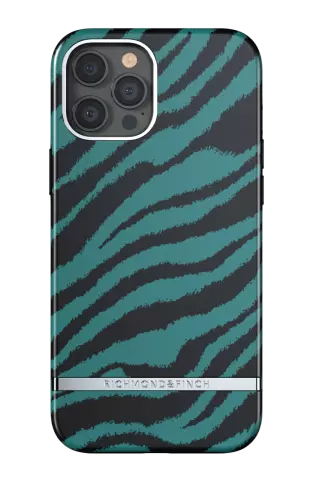 Richmond &amp; Finch Emerald Zebra Zebra Print H&uuml;lle f&uuml;r iPhone 12 Pro Max - Gr&uuml;n