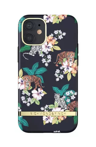 Richmond &amp; Finch Floral Tiger Flowers and Tigers H&uuml;lle f&uuml;r iPhone 12 Mini - Bunt