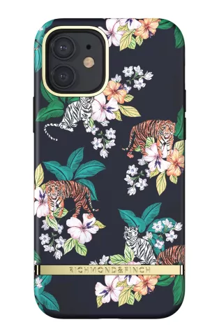 Richmond &amp; Finch Floral Tiger Flowers and Tigers H&uuml;lle f&uuml;r iPhone 12 und iPhone 12 Pro - Bunt