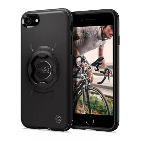 Spigen Gearlock Bike Mount Case Air Cushion Cover f&uuml;r iPhone 7 8 SE 2020 SE 2022 - Schwarz