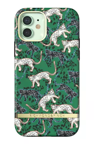 Richmond &amp; Finch Green Leopard Leopard H&uuml;lle f&uuml;r iPhone 12 und iPhone 12 Pro - Gr&uuml;n