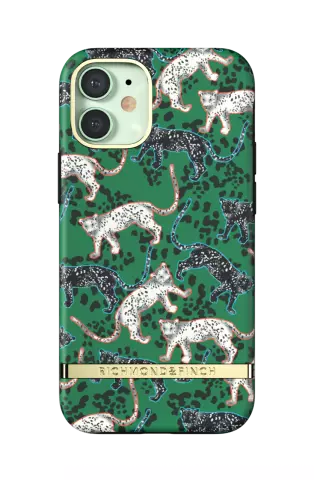 Richmond &amp; Finch Green Leopard Leopard H&uuml;lle f&uuml;r iPhone 12 mini - gr&uuml;n