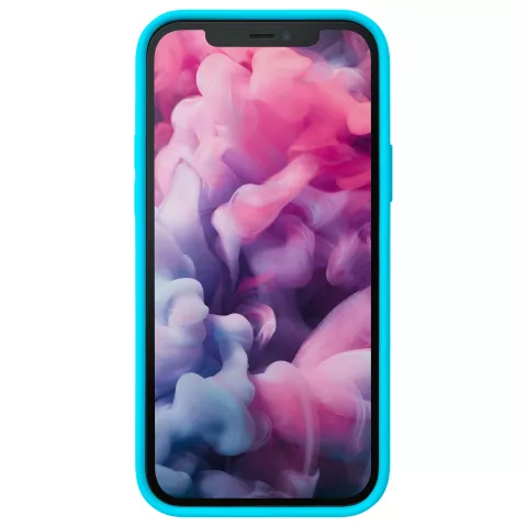 Laut Huex Tie Dye H&uuml;lle Kompatibel mit iPhone 12 und iPhone 12 Pro - blau