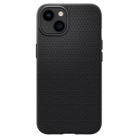 Spigen Liquid Air TPU mit Air Cushion H&uuml;lle Kompatibel mit iPhone 13 - Schwarz