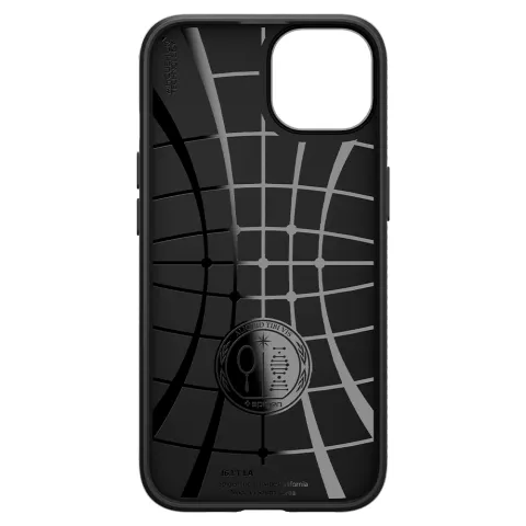 Spigen Liquid Air TPU mit Air Cushion H&uuml;lle Kompatibel mit iPhone 13 - Schwarz