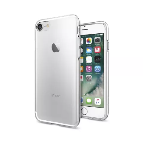 Spigen Liquid Crystal TPU Air Cushion H&uuml;lle Kompatibel mit iPhone 7 8 und iPhone SE 2020 SE 2022 - transparent