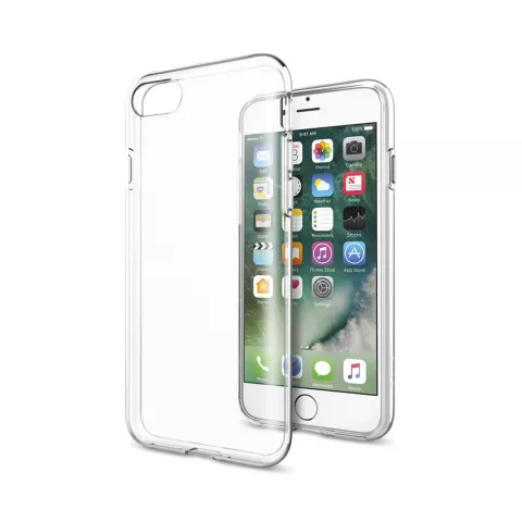 Spigen Liquid Crystal TPU Air Cushion H&uuml;lle Kompatibel mit iPhone 7 8 und iPhone SE 2020 SE 2022 - transparent