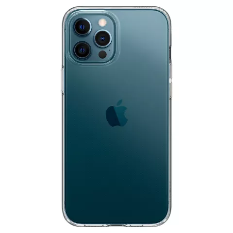 Spigen Liquid Crystal TPU mit Air Cushion H&uuml;lle Kompatibel mit iPhone 12 und iPhone 12 Pro - transparent