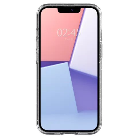Spigen Liquid Crystal Glitter TPU mit Air Cushion H&uuml;lle Kompatibel mit iPhone 13 - transparent