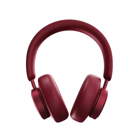 Urbanista Miami Midnight Over-Ear-Bluetooth-Kopfh&ouml;rer mit aktiver Ger&auml;uschunterdr&uuml;ckung - Rubinrot