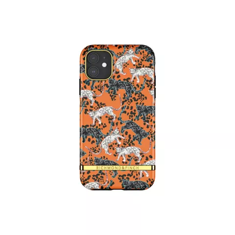 Richmond &amp; Finch Orange Leopard Leopard H&uuml;lle f&uuml;r iPhone 11 - Orange