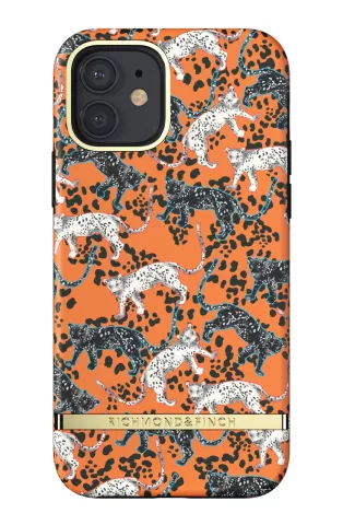 Richmond &amp; Finch Orange Leopard Leopard H&uuml;lle f&uuml;r iPhone 12 und iPhone 12 Pro - Orange