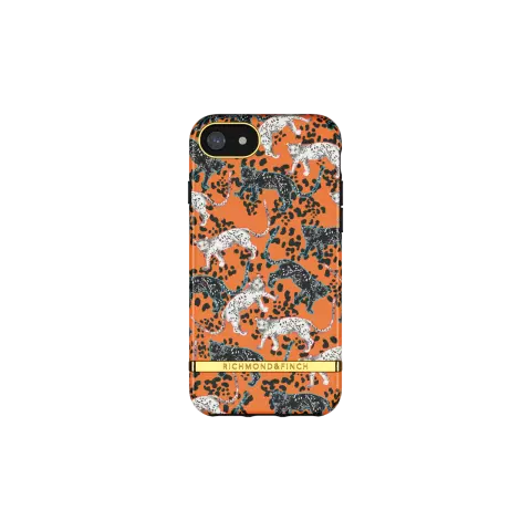 Richmond &amp; Finch Orange Leopard Leopard H&uuml;lle f&uuml;r iPhone 6 6s 7 8 und SE 2020 SE 2022 - Orange