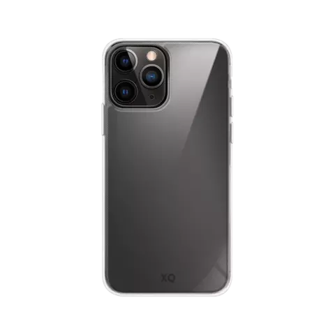 Xqisit Phantom Glass Anti Bac TPU und Hartglas H&uuml;lle Kompatibel mit iPhone 12 Pro Max - Transparent