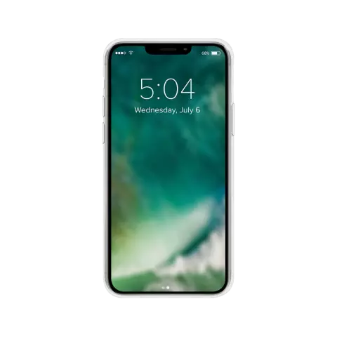 Xqisit Phantom Glass Anti Bac TPU und Hartglas H&uuml;lle Kompatibel mit iPhone 12 Pro Max - Transparent