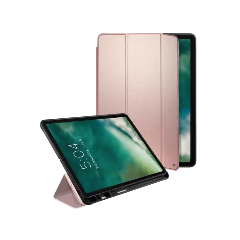 Xqisit Piave mit Stifthalter TPU H&uuml;lle f&uuml;r iPad Air 4 10.9 2020 &amp; iPad Air 5 2022 - Rosa