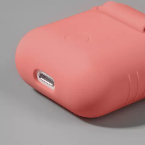 Laut POD Slim Silikon-PC- und Gummih&uuml;lle Kompatibel mit AirPods 1 und 2 - Pink
