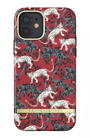Richmond &amp; Finch Samba Red Leopard Leopard H&uuml;lle f&uuml;r iPhone 12 und iPhone 12 Pro - Rot