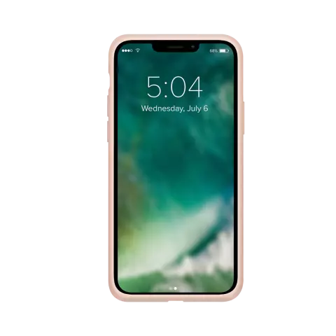 Xqisit Silikonh&uuml;lle Anti Bac PC- und Silikonh&uuml;lle Kompatibel mit iPhone 13 Pro - Rosa