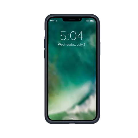 Xqisit Silikonh&uuml;lle Anti Bac PC und Silikonh&uuml;lle Kompatibel mit iPhone 13 - Blau