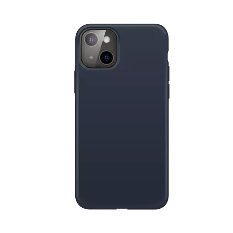 Xqisit Silikonh&uuml;lle Anti Bac PC und Silikonh&uuml;lle Kompatibel mit iPhone 13 - Blau