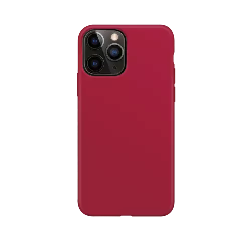 Xqisit Silikonh&uuml;lle Anti Bac PC und Silikonh&uuml;lle Kompatibel mit iPhone 13 Pro - Rot