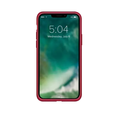 Xqisit Silikonh&uuml;lle Anti Bac PC und Silikonh&uuml;lle Kompatibel mit iPhone 13 - Rot