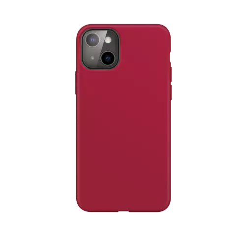 Xqisit Silikonh&uuml;lle Anti Bac PC und Silikonh&uuml;lle Kompatibel mit iPhone 13 - Rot