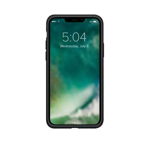 Xqisit Silikonh&uuml;lle Anti Bac PC und Silikonh&uuml;lle Kompatibel mit iPhone 13 mini - Schwarz