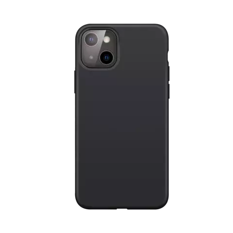Xqisit Silikonh&uuml;lle Anti Bac PC und Silikonh&uuml;lle Kompatibel mit iPhone 13 mini - Schwarz
