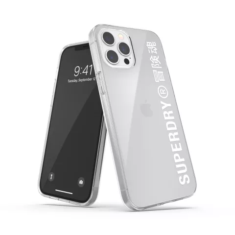 Superdry Snap Case Clear TPU H&uuml;lle f&uuml;r iPhone 12 Pro Max - transparent