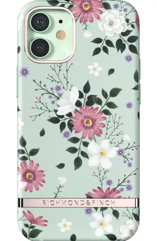 Richmond &amp; Finch Sweet Mint Floral H&uuml;lle f&uuml;r iPhone 12 Mini - Gr&uuml;n
