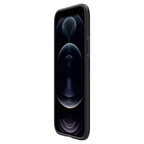 Spigen Thin Fit d&uuml;nne Polycarbonat-H&uuml;lle Kompatibel mit iPhone 12 und iPhone 12 Pro - Schwarz