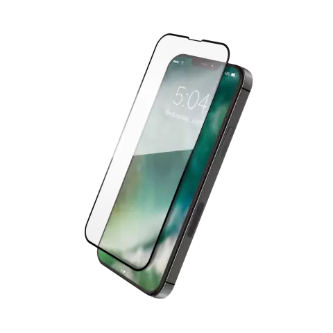 Xqisit Tough Glass E2E Displayschutzfolie Kompatibel mit iPhone 13 Pro Max - transparent