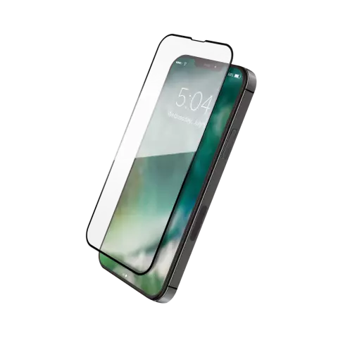 Xqisit Tough Glass E2E Displayschutzfolie f&uuml;r iPhone 13 und iPhone 13 Pro - Transparent
