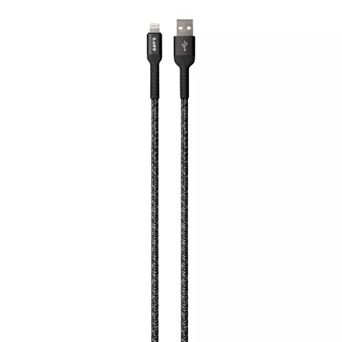 Laut robustem USB-A MFi-Ladekabel Lightning-Kabel 120 cm - Schwarz