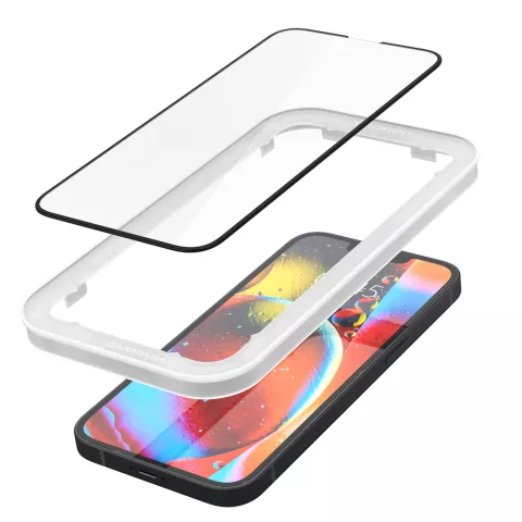 Spigen tR Align Master FC (2er-Pack) + Rahmen-Displayschutzfolie Kompatibel mit iPhone 13 und iPhone 13 Pro - Schwarz