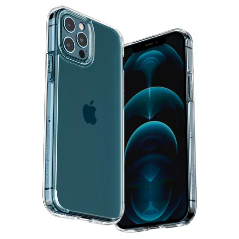 Spigen Ultra Hybrid PU und TPU Air Cushion H&uuml;lle f&uuml;r iPhone 12 und iPhone 12 Pro - Transparent